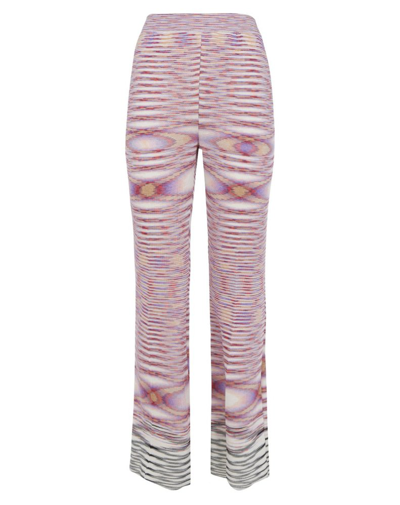 Missoni Space Dye Wool-blend Flared Pants In Pink