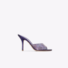 Paris Texas Holly Penelope Crystal Mule Sandals In Purple