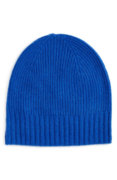 Nordstrom Recycled Cashmere Blend Beanie In Blue Surf