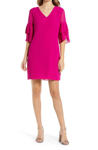 Sam Edelman Shift Dress In Dark Pink