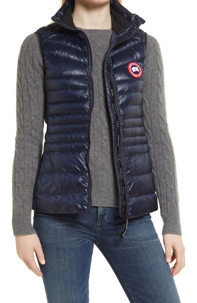 Canada Goose Hybridge Lite Water Repellent 800 Fill Power Down Vest In Atlantic Nvy-bleu Mar Atlan