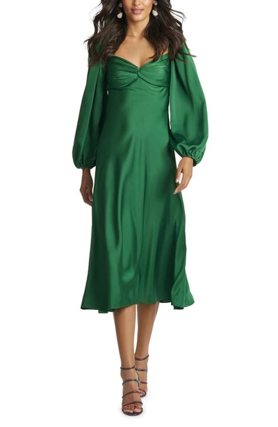 Sachin & Babi Melody Empire Line Midi Dress In Green