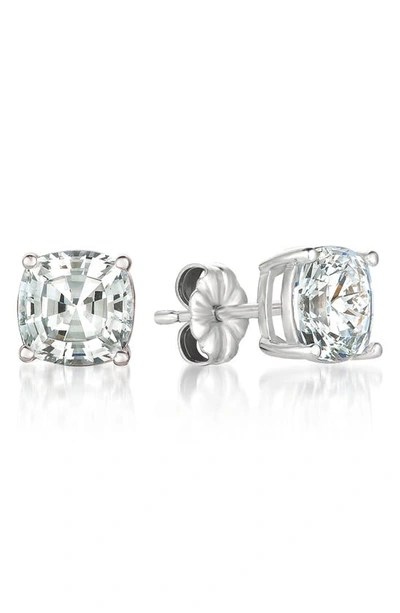 Crislu Cubic Zirconia Stud Earrings In Platinum