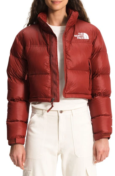 The North Face Nuptse® 700 Fill Power Down Short Jacket In Brick House Red