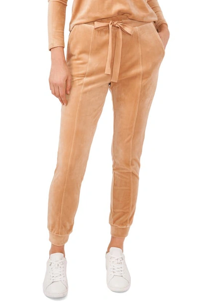 1.state Trendy Plus Size Velour Pull-on Pants In Brown