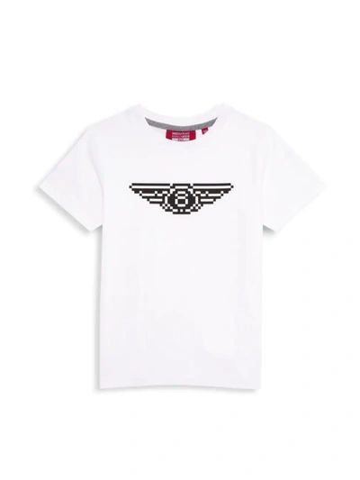 Mostly Heard Rarely Seen Kids' Little Boy's & Boy's Mini Flying 8 T-shirt In White