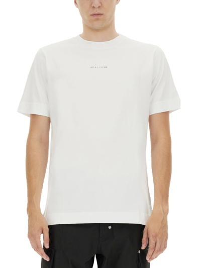Alyx Printed Cotton T-shirt In White