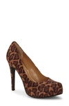 Jessica Simpson Parisah Platform Pump In Natural Faux Leather