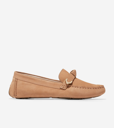 Cole Haan Women's Evelyn Bow Driver Loafers In Birch Beige