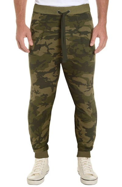 2(x)ist Athleisure Men's Terry Jogger Sweatpants In Olive Camo