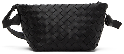 Bottega Veneta Tie Leather Shoulder Bag In Black
