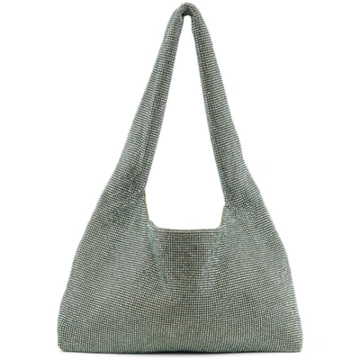 Kara Ssense Exclusive Green Crystal Mesh Bag