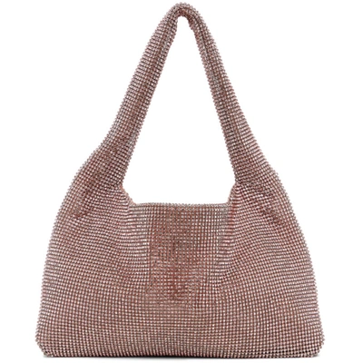 Kara Ssense Exclusive Pink Mini Crystal Mesh Bag