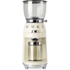 Smeg Off-white Retro-style Coffee Grinder In Pastel Blue
