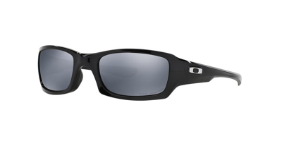Oakley Valve Black Iridium Polarized Wrap Mens Sunglasses Oo9236 12-837 60