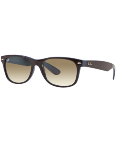 Ray Ban Ray-ban New Wayfarer Gradient Sunglasses, Rb2132 52 In Brown/brown Gradient