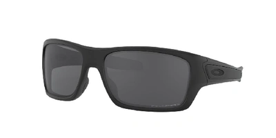 Oakley Polarized Polarized Sunglasses, Oo9263 Turbine In Grey-black