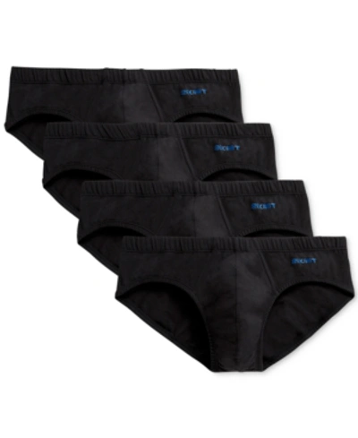 2(x)ist Men's 4 Pack Stretch Cotton Bikini Briefs In Black