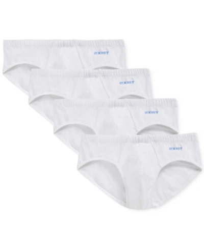 2(x)ist Men's 4 Pack Stretch Cotton Bikini Briefs In White