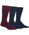 Polo Ralph Lauren Supersoft Diamond Dot Assorted 3-pack Socks In Wine