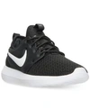 Nike Women's Roshe Two Casual Sneakers From Finish Line In Black/black-white