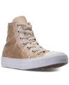 Converse Women's Chuck Taylor High Top Satin Casual Sneakers From Finish Line In Parchment