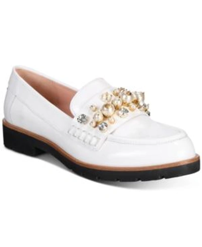 Kate Spade Karry Too Studded Loafers In Off White