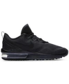 Nike Men's Air Max Fury Running Sneakers From Finish Line In Black/anthracite-black