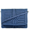 Anya Hindmarch The Neeson Woven Leather Crossbody Bag In Priwikle