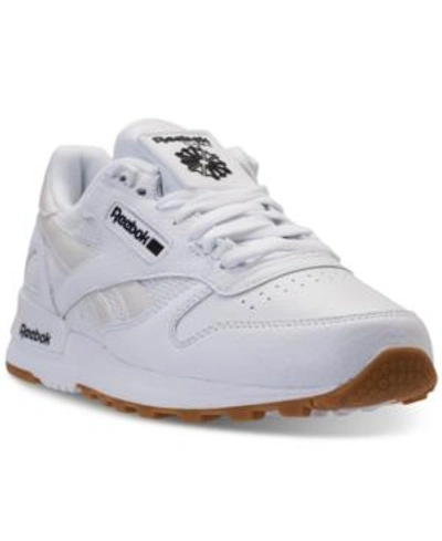 Reebok Men's Classic Leather Estl Casual Sneakers From Finish Line In White