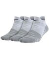 Nike Dry 3-pack Cushioned Low Cut Socks In White/ Wolf Grey/ Anthracite