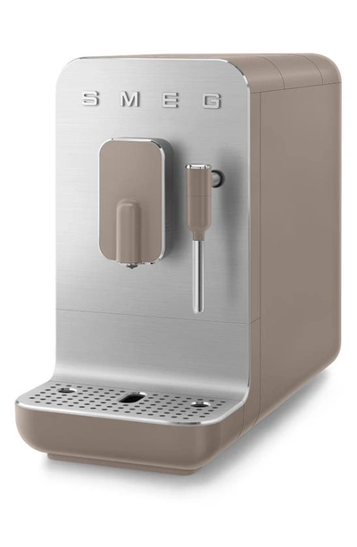 Smeg Automatic Espresso Coffee Machine With Steam Wand In Taupe