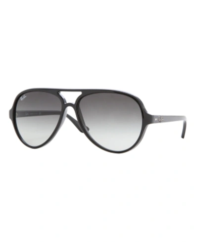 Ray Ban Ray-ban Brow Bar Aviator Sunglasses, 59mm In Light Grey Gradient