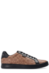 Coach Tan Lowline Low Top Sneakers In Tan/black