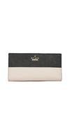 Kate Spade Cameron Street Stacy Wallet In Tusk/black