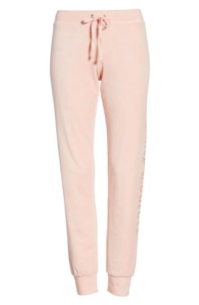 Juicy Couture Zuma Crystal Velour Pants In Sugared Icing ModeSens
