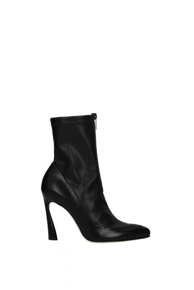 Jimmy Choo Ankle Boots Leather In Black