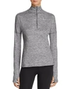 Nike Dry Element Half Zip Top In Dark Gray Heather