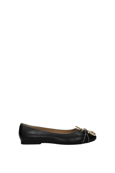 Jw Anderson Ballet Flats Leather In Black