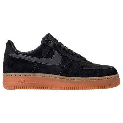 Nike Women's Air Force 1 '07 Se Casual Shoes, Black In Black