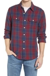 The Normal Brand Mountain Regular Fit Flannel Button-up Shirt In Spice Plaid