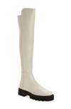 Stuart Weitzman 5050 Ultralift Over The Knee Boot In Oat