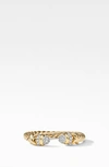 David Yurman Petite Helena Open Ring In Diamond