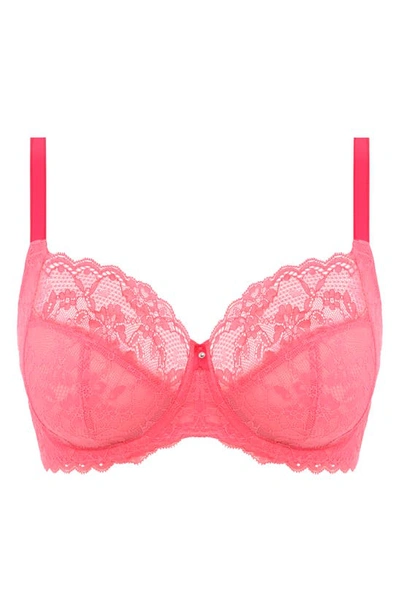 Freya Offbeat Underwire Side Support Bra In Pink