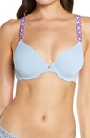 Natori Pure Luxe Underwire T-shirt Bra In Skyfall / Caspia