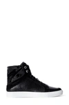 Zadig & Voltaire Keith High Top Sneaker In Noir