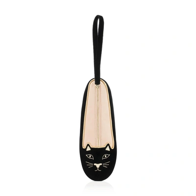 Charlotte Olympia Incognito Kitty Bag In Black