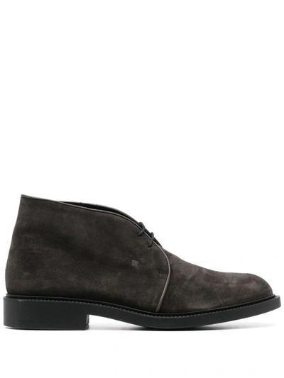Fratelli Rossetti Suede Ankle Boots In Dark Brown