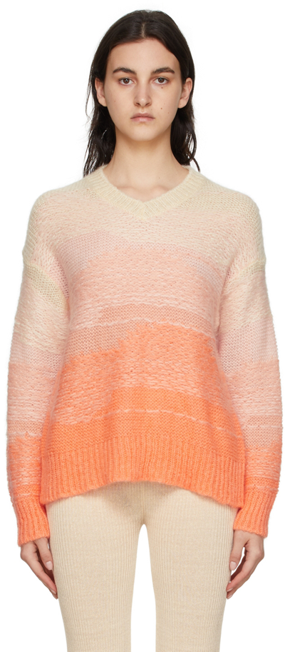Acne Studios Kestella Mohair-blend Sweater In Orange