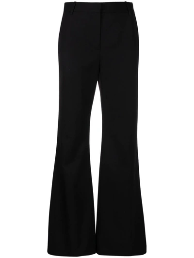 Nili Lotan High-waisted Flared Trousers In Black